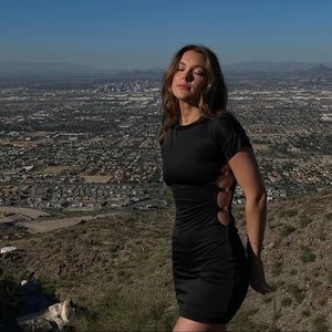 NWT With Jean Lovers Mini Dress Black Size Small